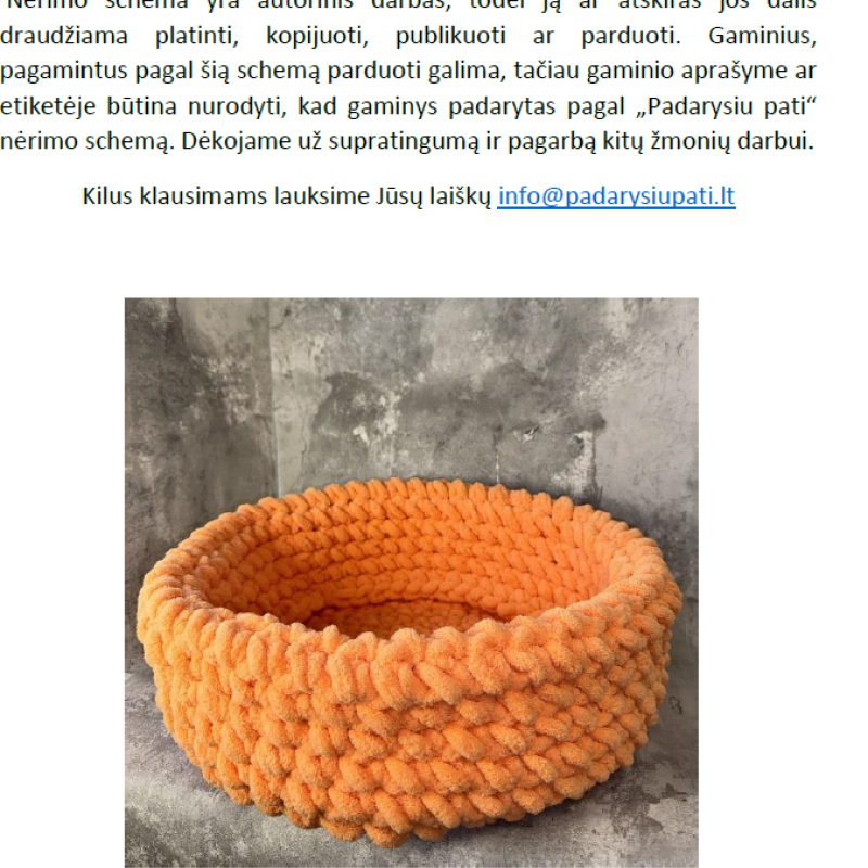 Nėrimo schema „Augintinio guolis“ (PDF atsisiuntimas)