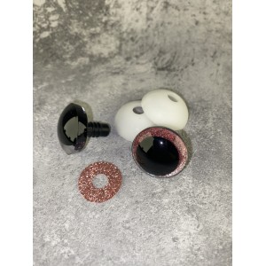 Blizgios spalvotos akys 25 mm