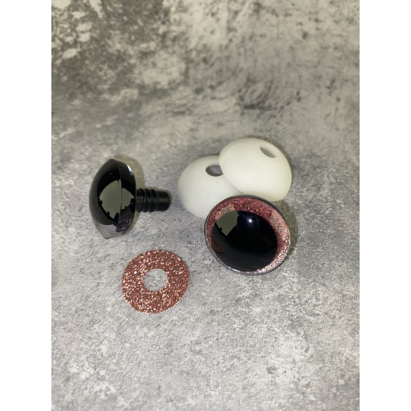 Blizgios spalvotos akys 25 mm