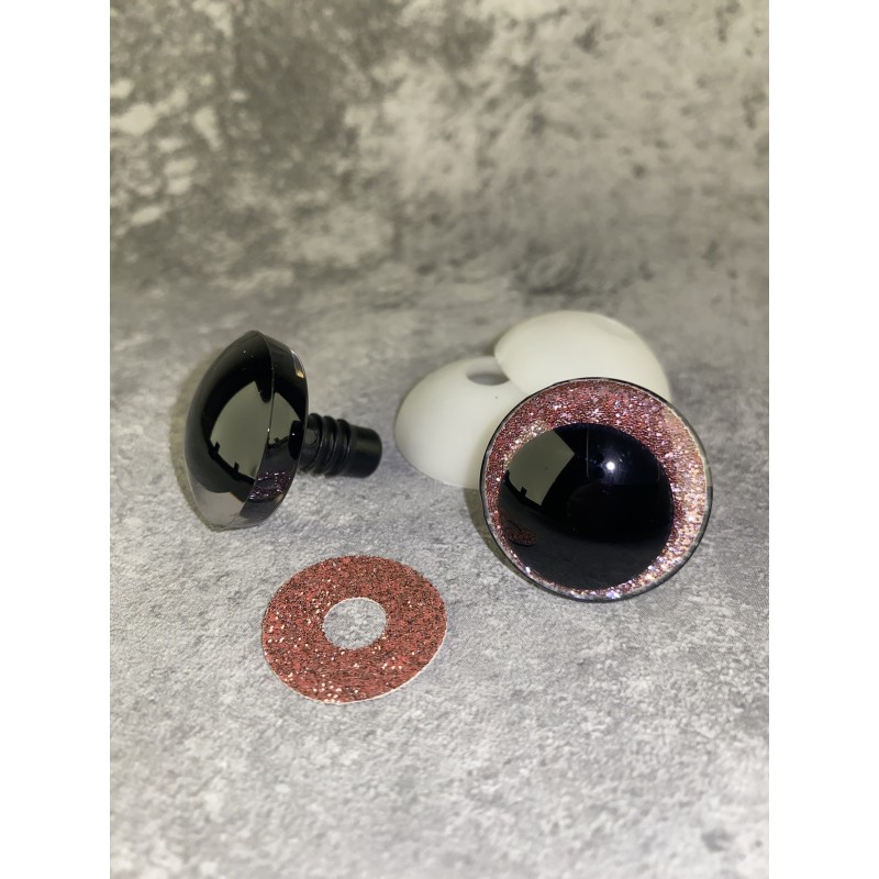 Blizgios spalvotos akys 25 mm