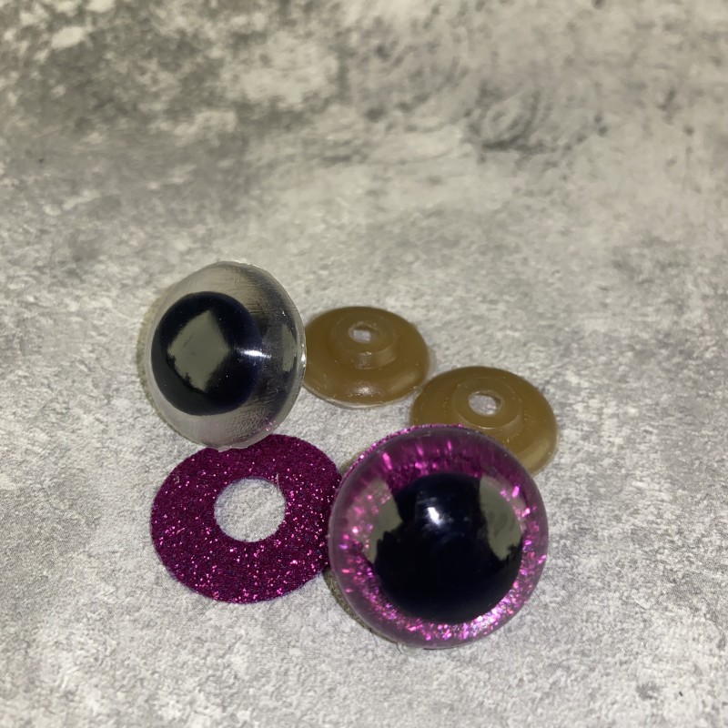 Blizgios spalvotos akys 24 mm