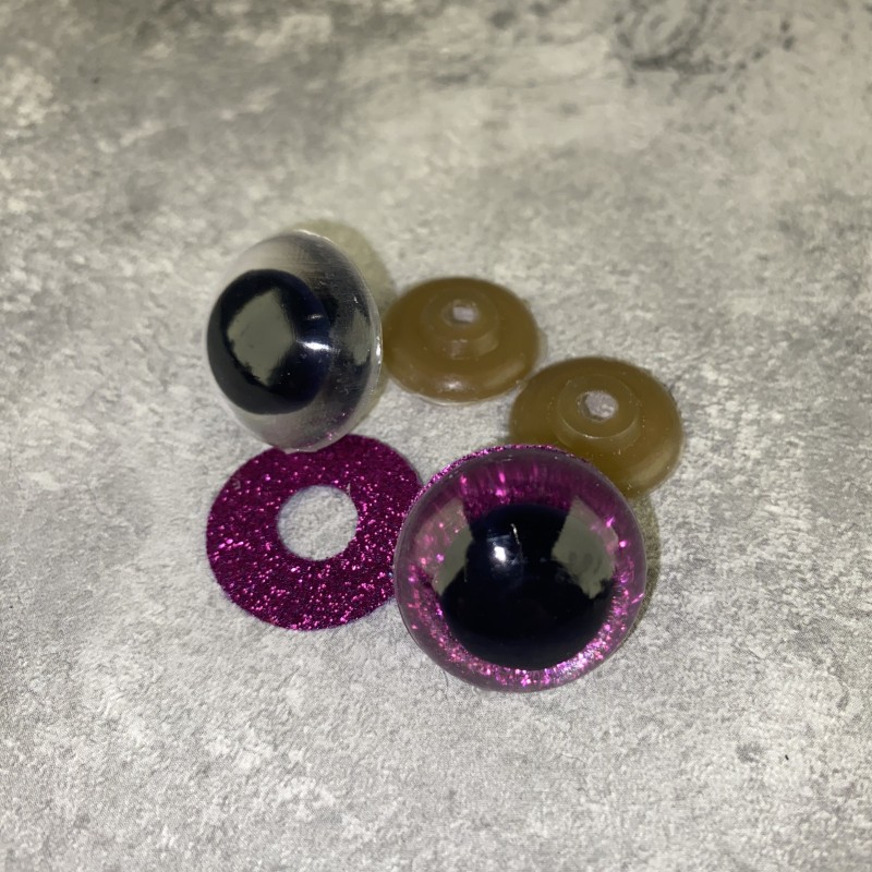 Blizgios spalvotos akys 24 mm