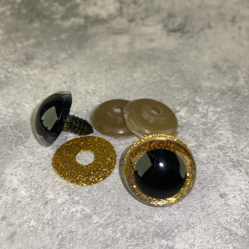 Blizgios spalvotos akys 20 mm