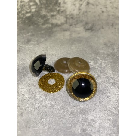 Blizgios spalvotos akys 20 mm