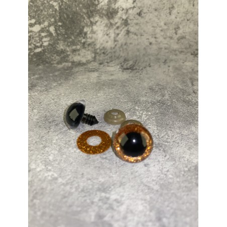 Blizgios spalvotos akys 18 mm