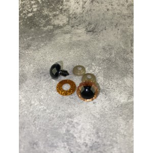 Blizgios spalvotos akys 18 mm