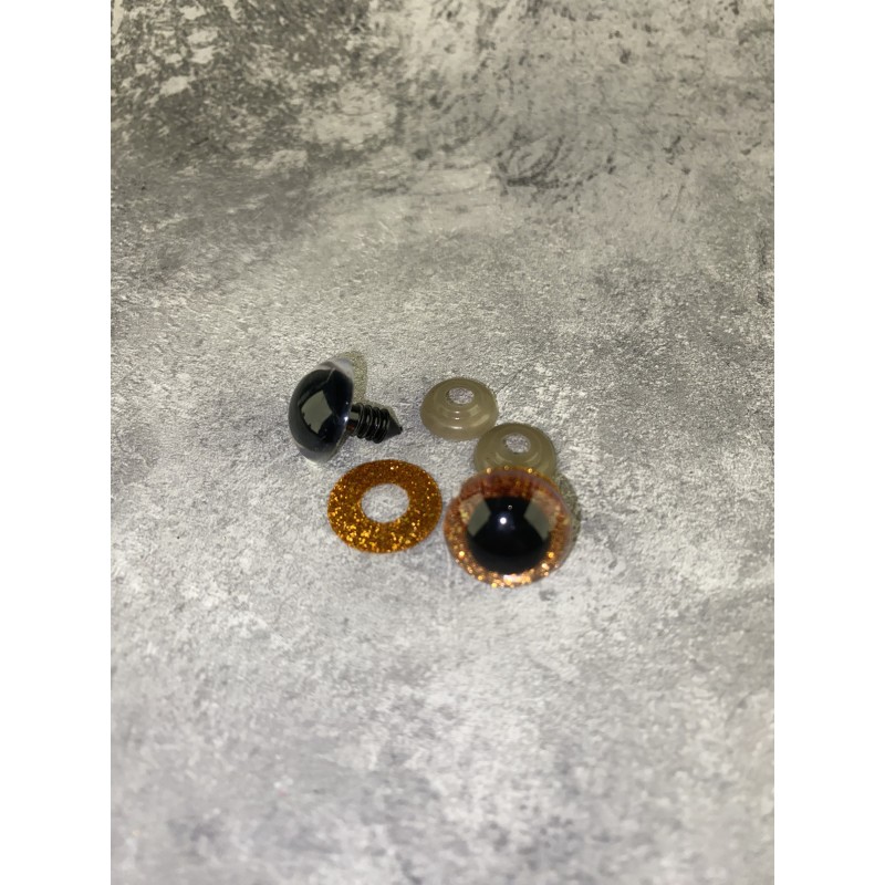 Blizgios spalvotos akys 18 mm