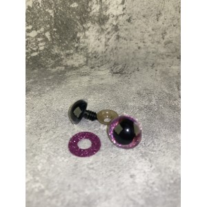 Blizgios spalvotos akys 18 mm