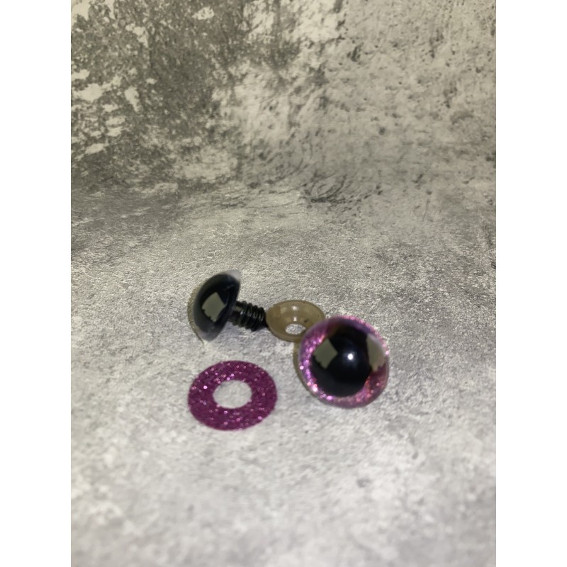Blizgios spalvotos akys 18 mm