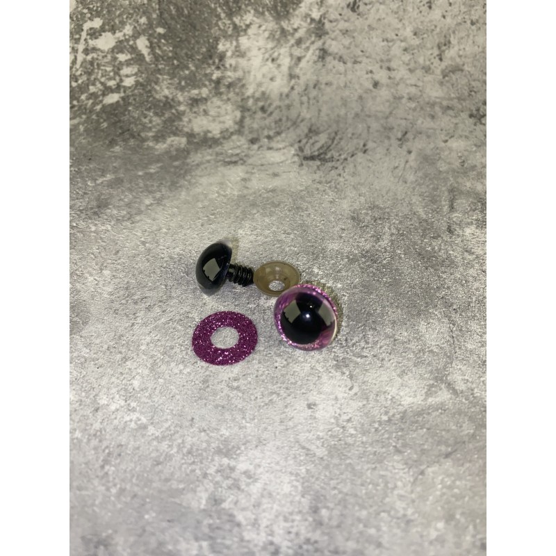Blizgios spalvotos akys 18 mm
