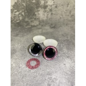 Blizgios spalvotos akys 18 mm