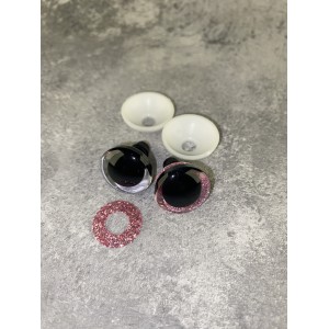 Blizgios spalvotos akys 18 mm