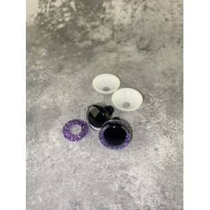 Blizgios spalvotos akys 18 mm